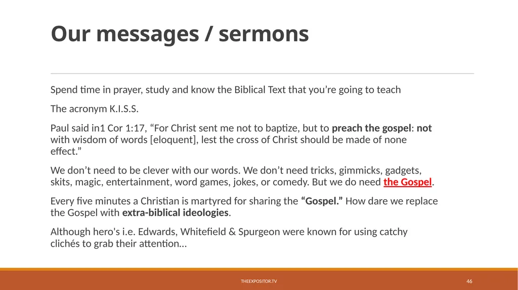 BIBLICAL EVANGELISM By Bill Rhetts TheExpositor.tv - slide 46 of 74