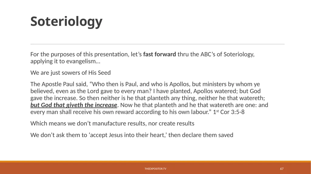 BIBLICAL EVANGELISM By Bill Rhetts TheExpositor.tv - slide 67 of 74