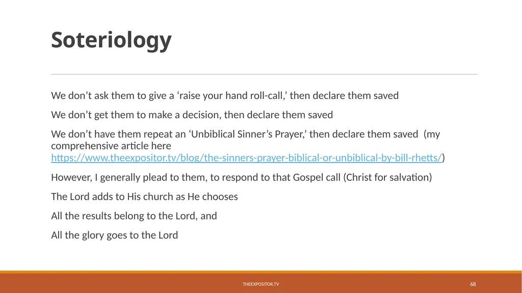 BIBLICAL EVANGELISM By Bill Rhetts TheExpositor.tv - slide 68 of 74