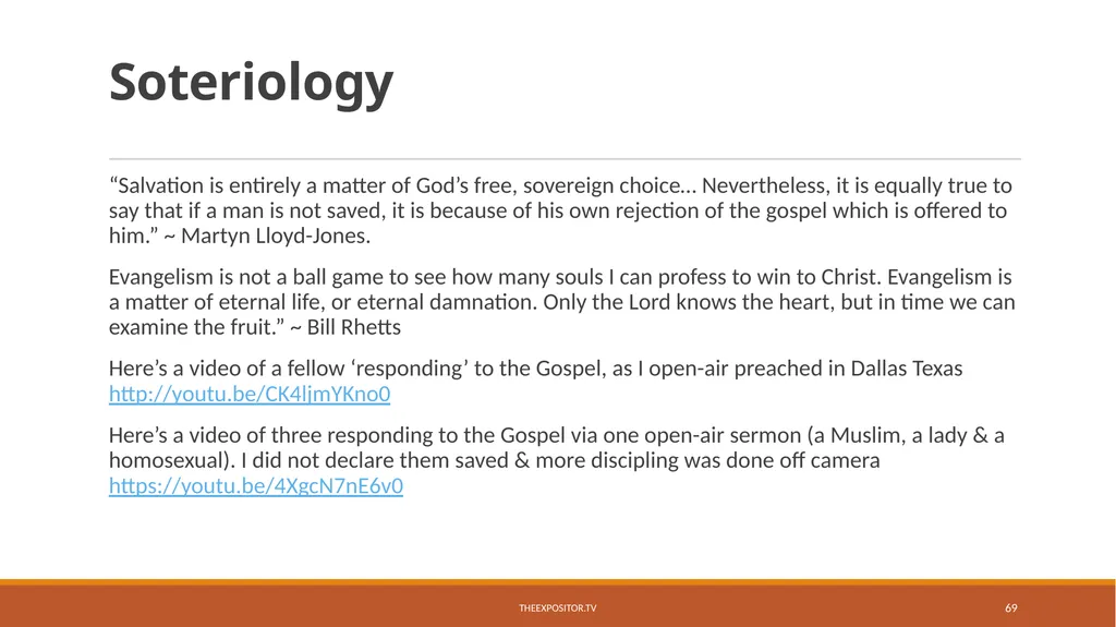 BIBLICAL EVANGELISM By Bill Rhetts TheExpositor.tv - slide 69 of 74