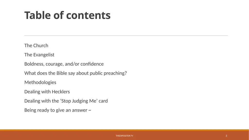 BIBLICAL EVANGELISM By Bill Rhetts TheExpositor.tv - slide 3 of 74