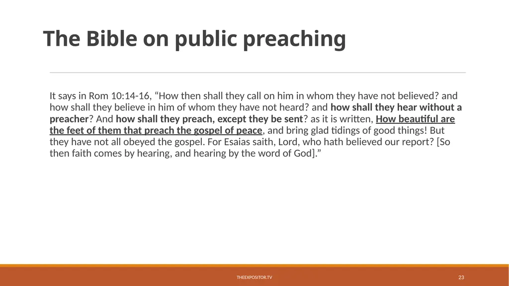 BIBLICAL EVANGELISM By Bill Rhetts TheExpositor.tv - slide 23 of 74