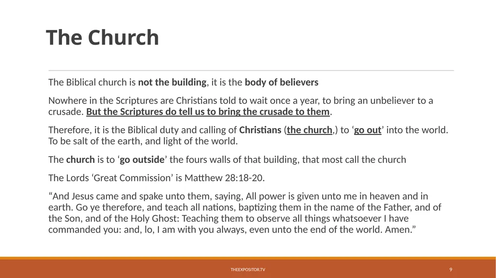BIBLICAL EVANGELISM By Bill Rhetts TheExpositor.tv - slide 9 of 74