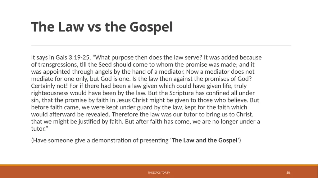 BIBLICAL EVANGELISM By Bill Rhetts TheExpositor.tv - slide 50 of 74