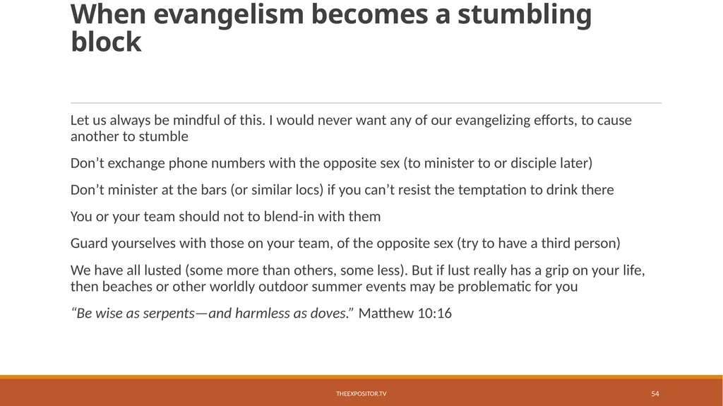 BIBLICAL EVANGELISM By Bill Rhetts TheExpositor.tv - slide 54 of 74