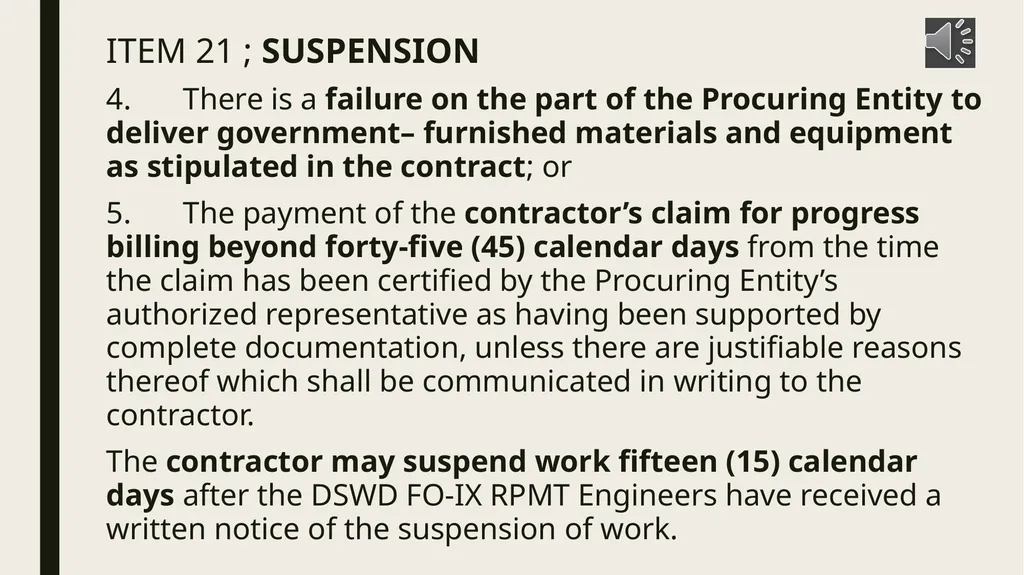 General conditions of contract IMPORTANT NOTES TO - slide 33 of 47
