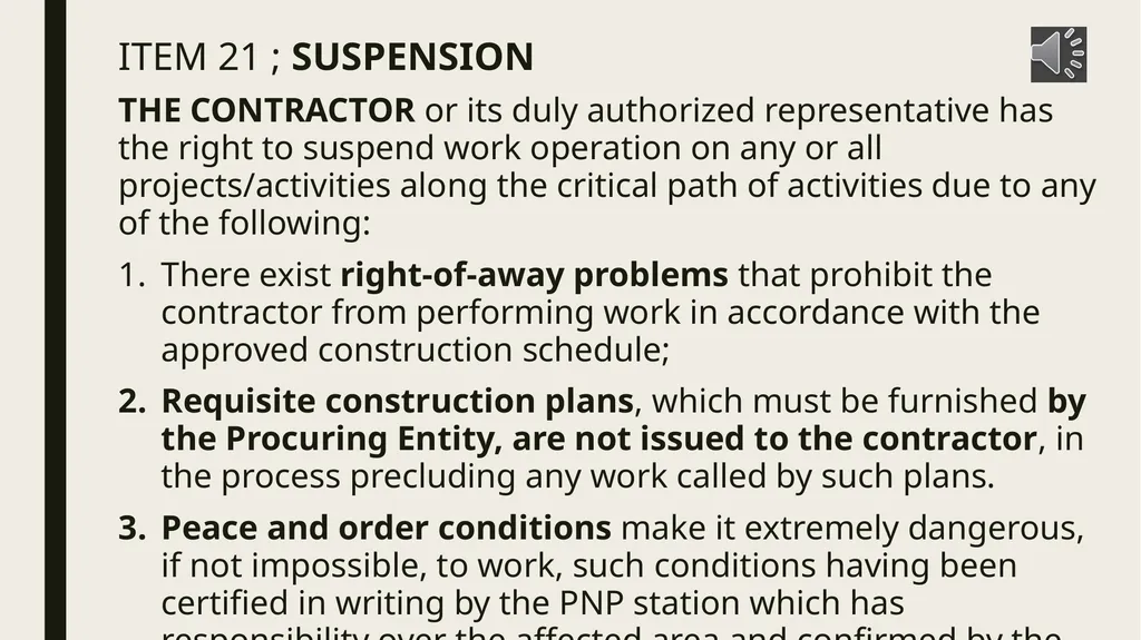 General conditions of contract IMPORTANT NOTES TO - slide 32 of 47
