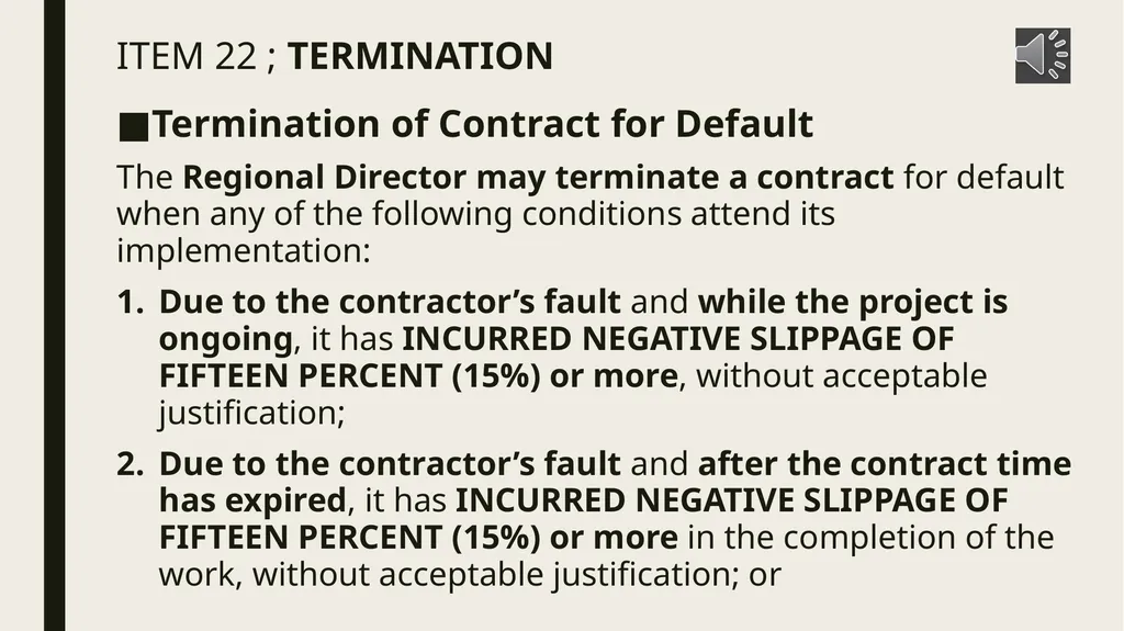 General conditions of contract IMPORTANT NOTES TO - slide 34 of 47