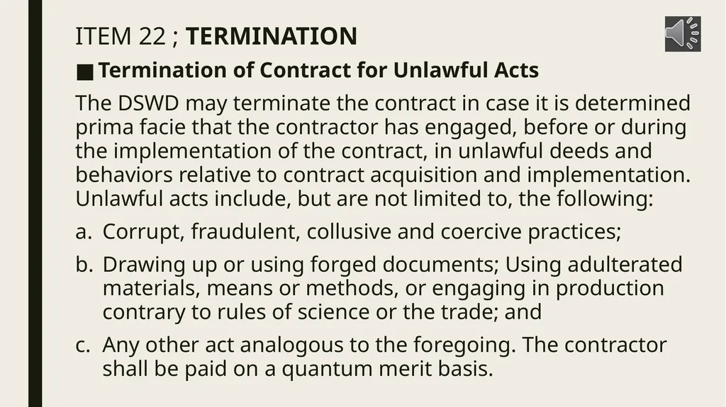 General conditions of contract IMPORTANT NOTES TO - slide 38 of 47