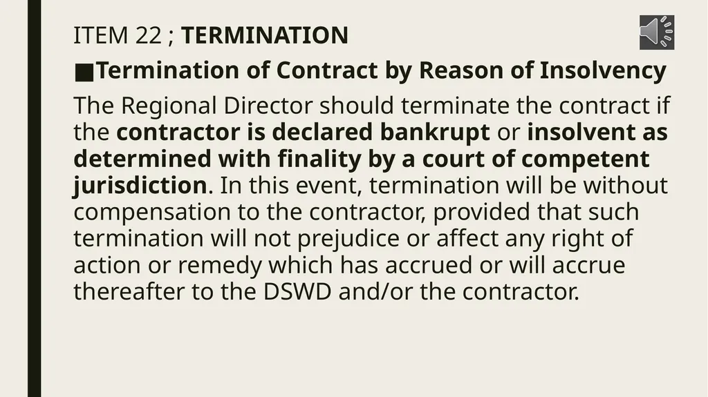 General conditions of contract IMPORTANT NOTES TO - slide 39 of 47