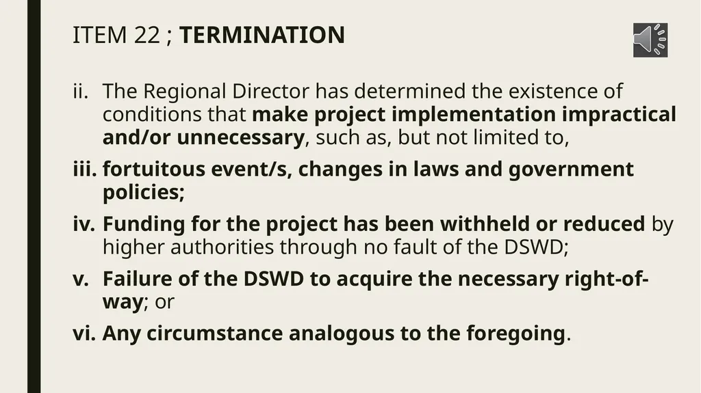 General conditions of contract IMPORTANT NOTES TO - slide 42 of 47