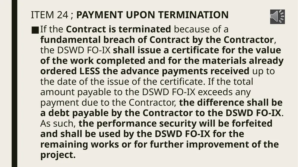 General conditions of contract IMPORTANT NOTES TO - slide 44 of 47