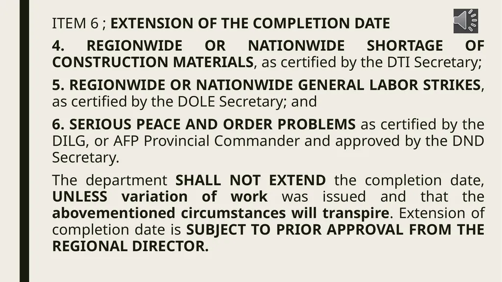 General conditions of contract IMPORTANT NOTES TO - slide 10 of 47