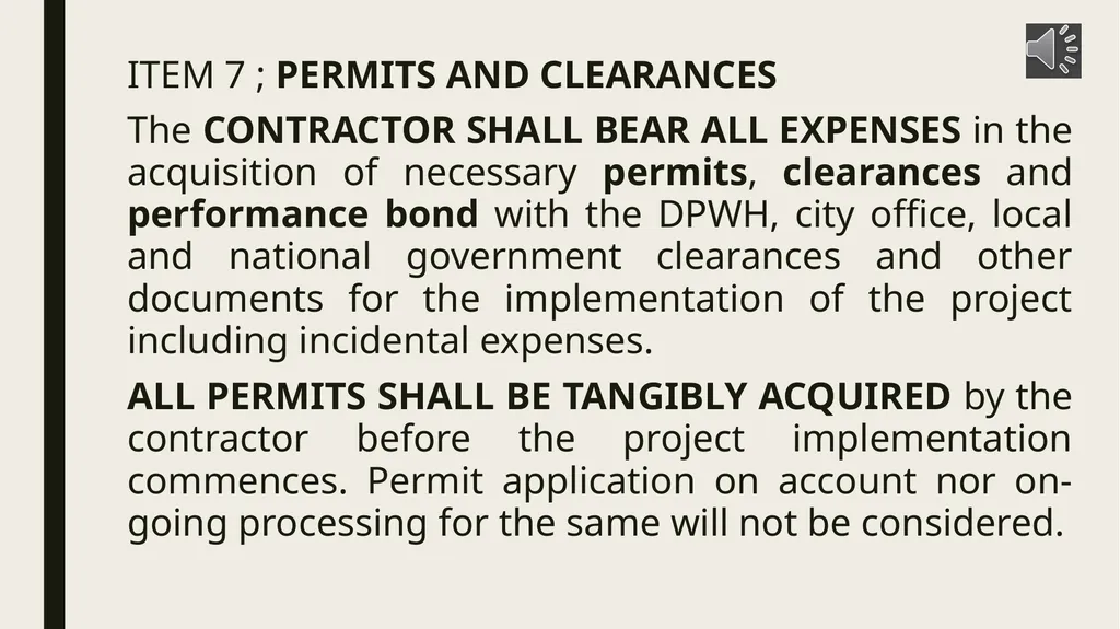 General conditions of contract IMPORTANT NOTES TO - slide 8 of 47