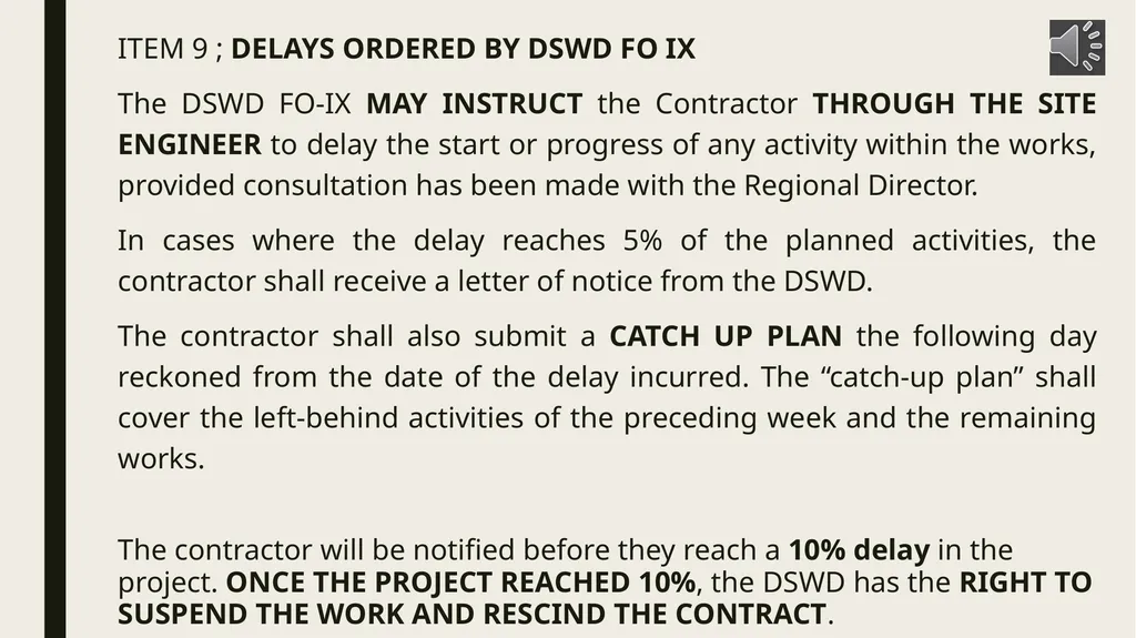 General conditions of contract IMPORTANT NOTES TO - slide 11 of 47
