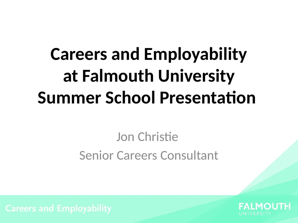 Careers and Employability at Falmouth University
