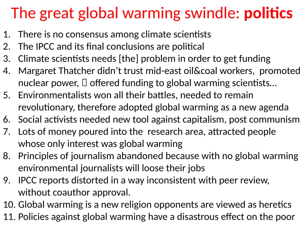 Global warming debates – the reading course Our - slide 11 of 12