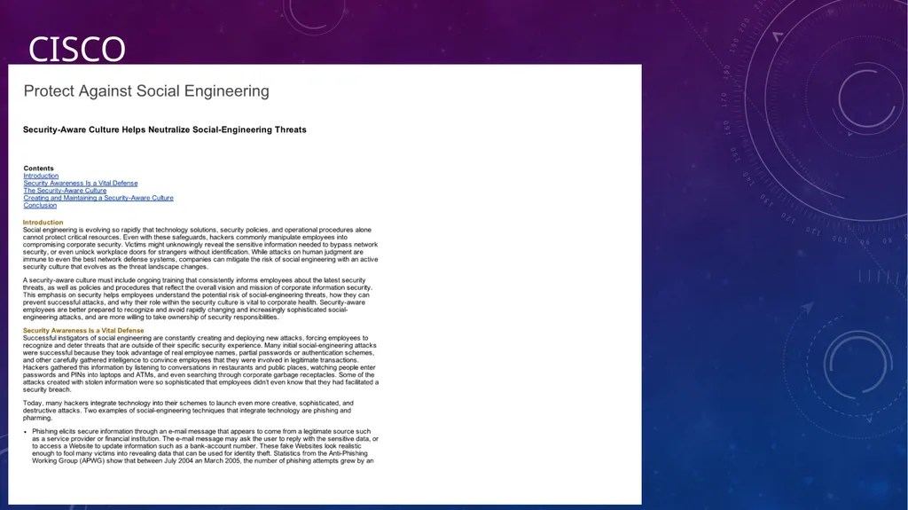 Social Engineering Saif Ansari What is social - slide 21 of 24