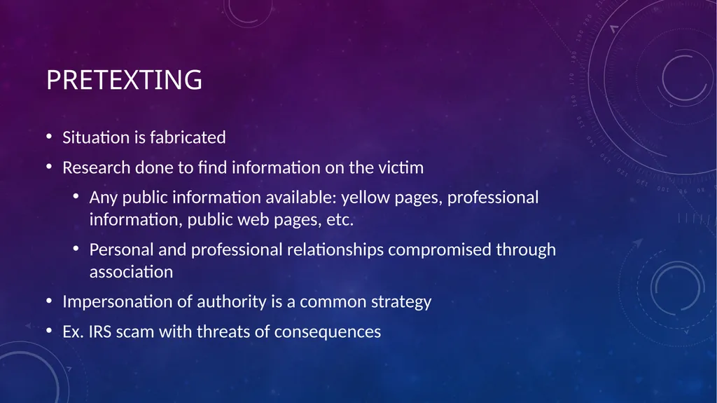 Social Engineering Saif Ansari What is social - slide 5 of 24