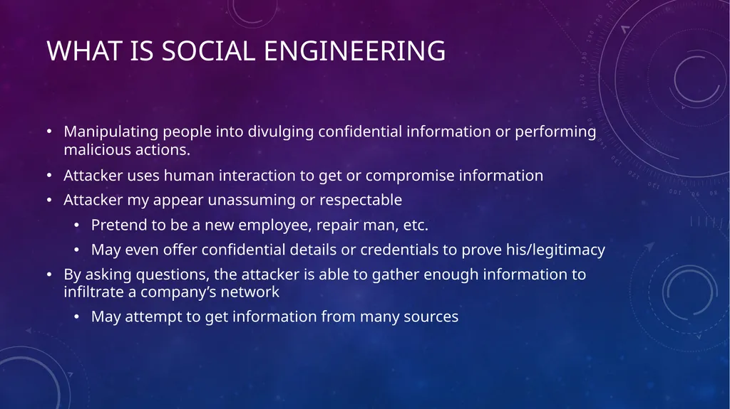 Social Engineering Saif Ansari What is social - slide 2 of 24