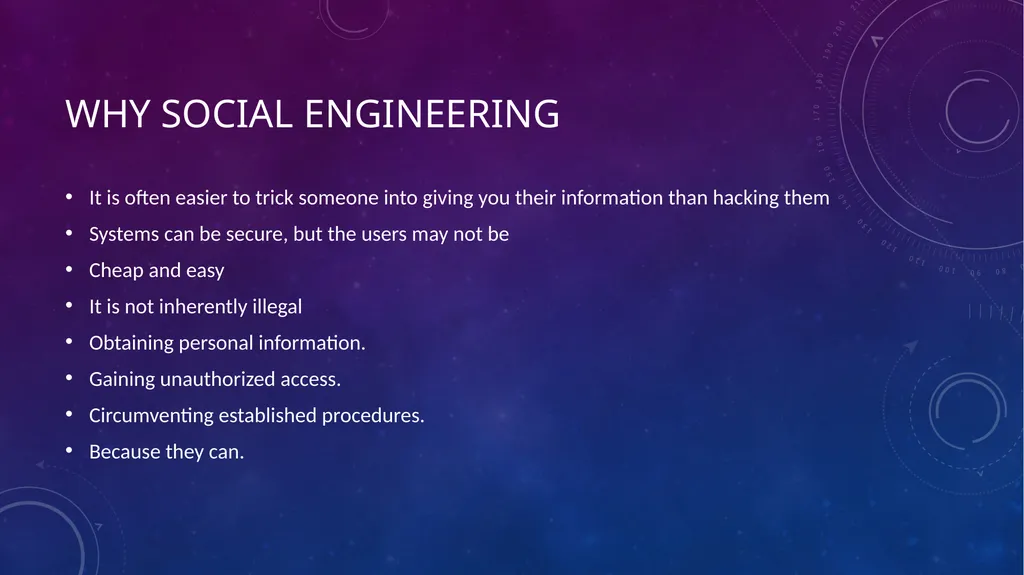Social Engineering Saif Ansari What is social - slide 3 of 24