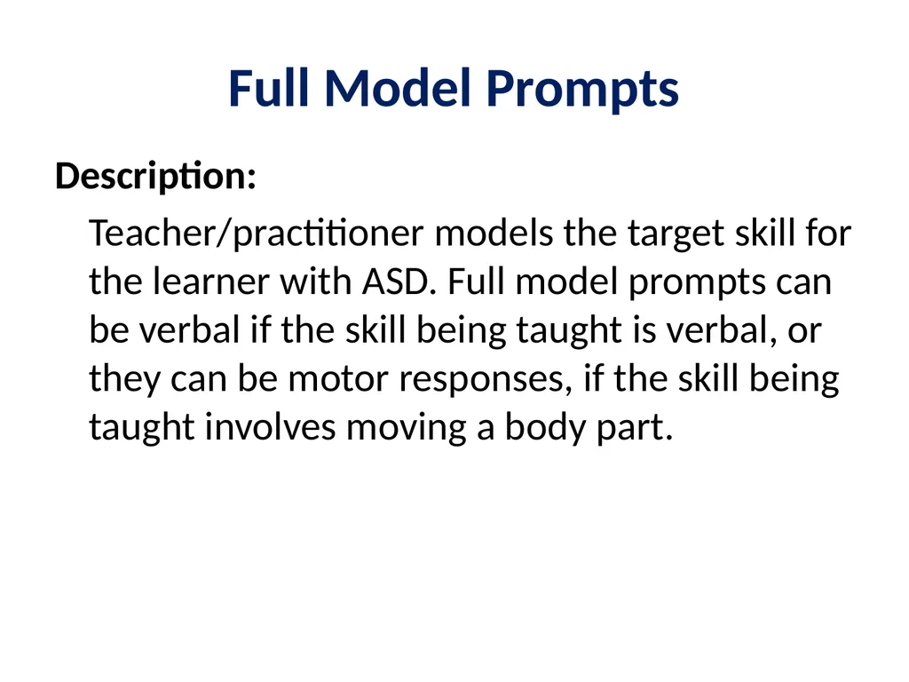 Evidence Based Practice Training Prompting - slide 17 of 48