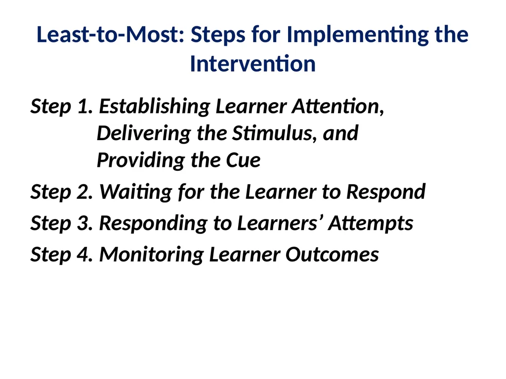 Evidence Based Practice Training Prompting - slide 28 of 48