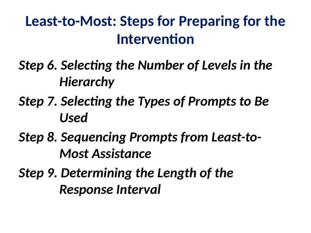 Evidence Based Practice Training Prompting - slide 27 of 48