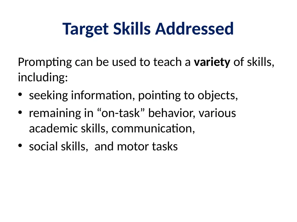 Evidence Based Practice Training Prompting - slide 13 of 48