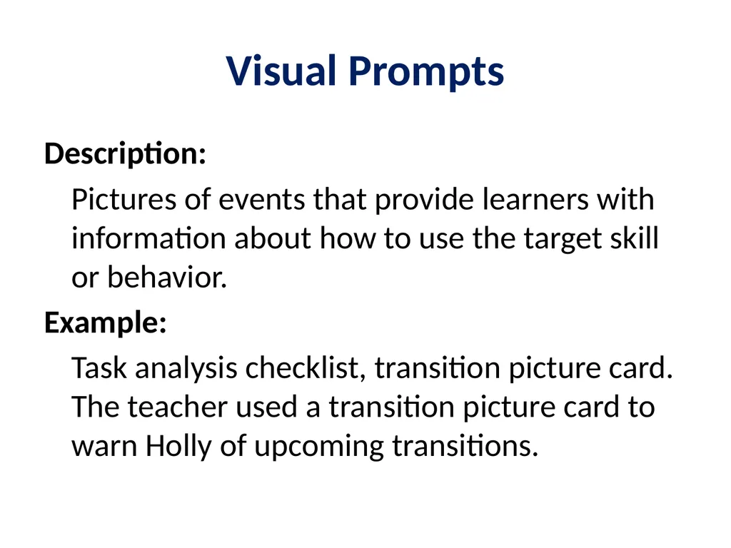 Evidence Based Practice Training Prompting - slide 22 of 48