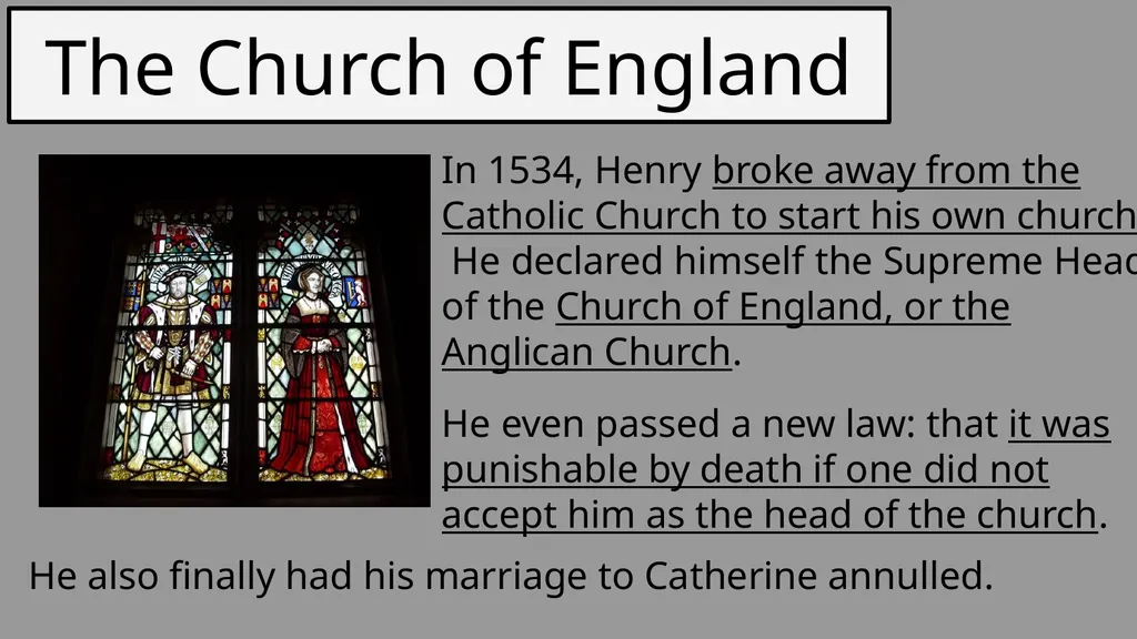 King Henry VIII Basic Information Born: 1491 Died: - slide 7 of 12