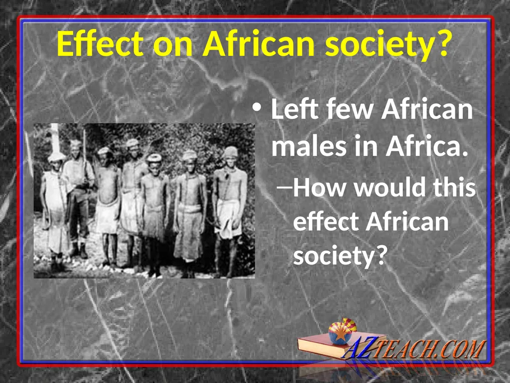 Reasons For Exploration Continued SLAVERY - slide 11 of 27