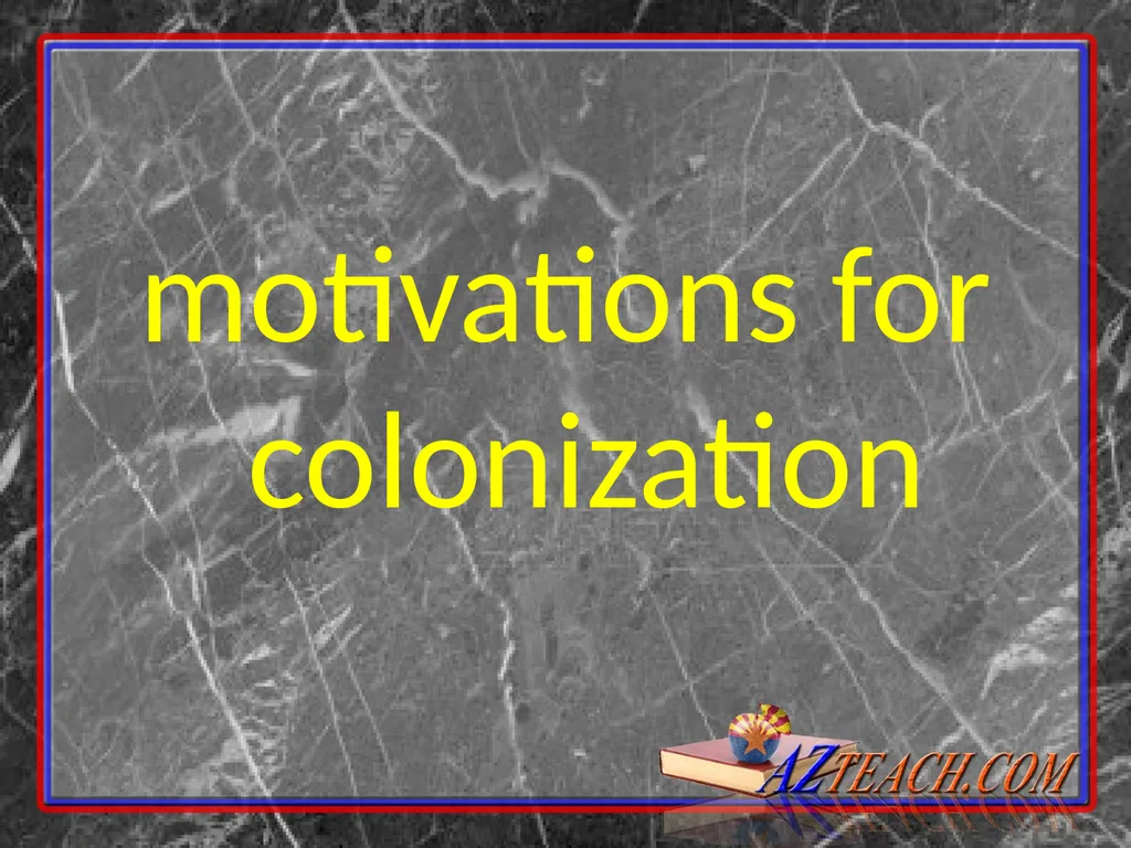 Reasons For Exploration Continued SLAVERY - slide 13 of 27