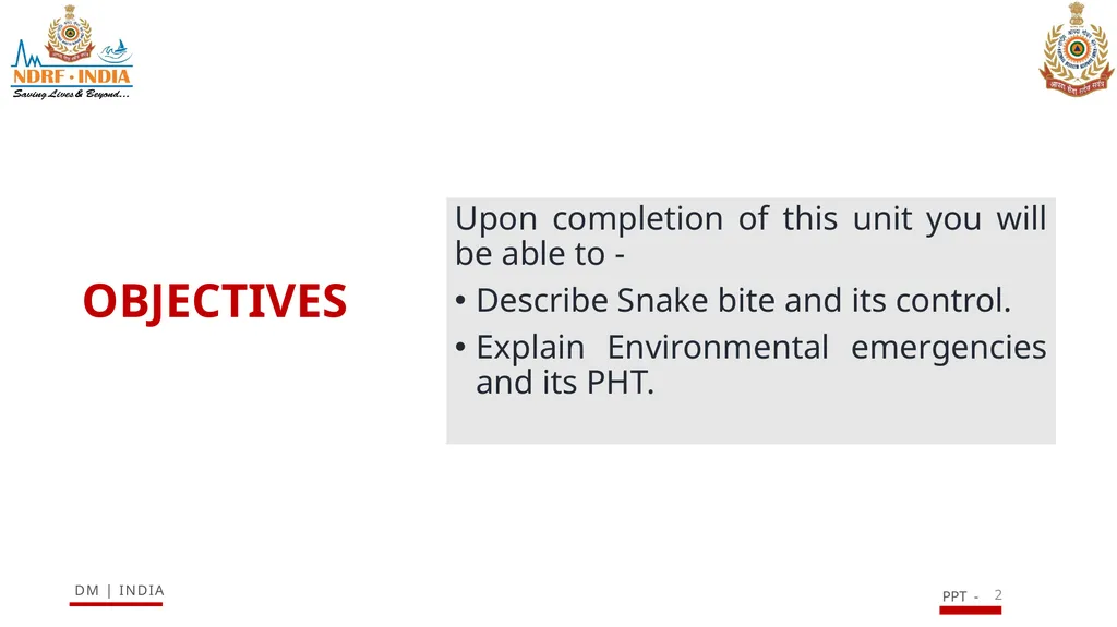 SNAKE BITE & ENVIRONMENTAL EMERGENCIES 1 Presented - slide 2 of 48