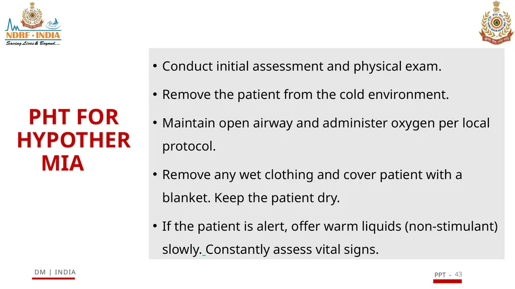 SNAKE BITE & ENVIRONMENTAL EMERGENCIES 1 Presented - slide 43 of 48