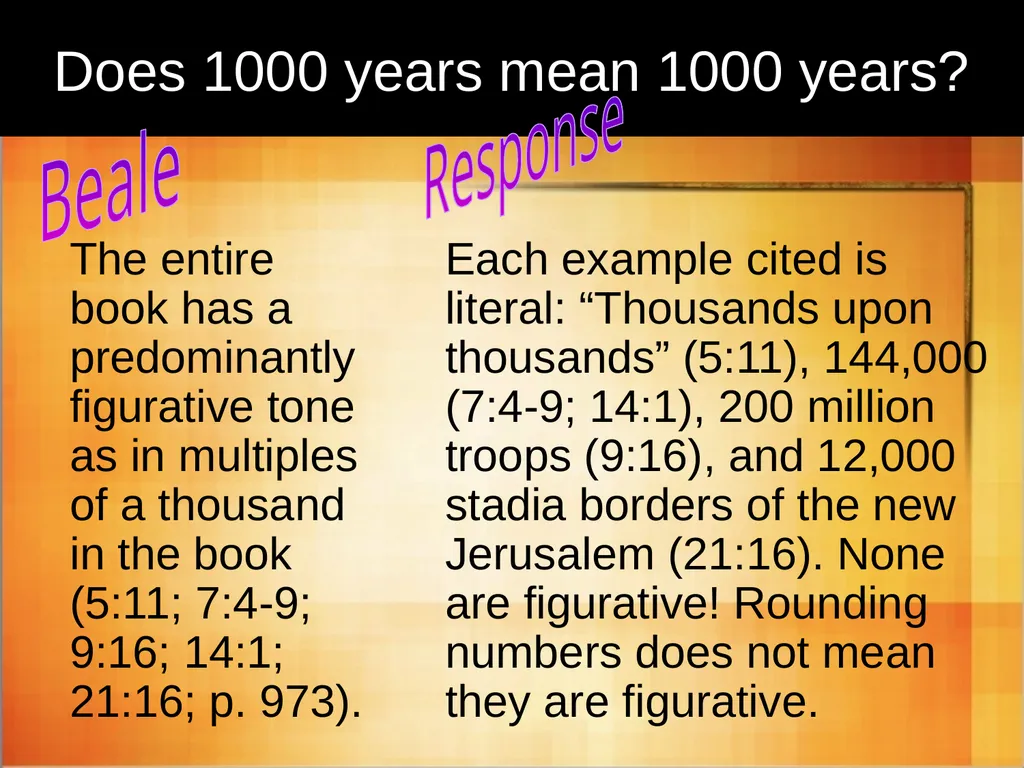 Interpreting Revelation Dr. Rick Griffith • Jordan - slide 65 of 78