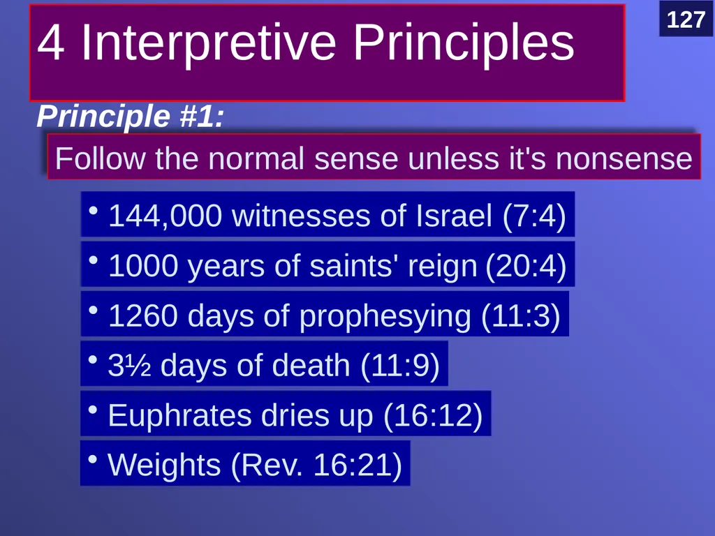 Interpreting Revelation Dr. Rick Griffith • Jordan - slide 5 of 78