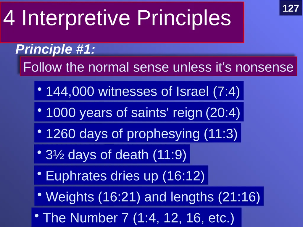 Interpreting Revelation Dr. Rick Griffith • Jordan - slide 7 of 78
