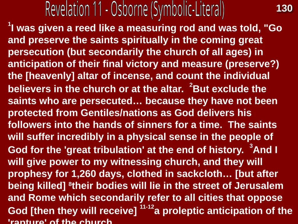 Interpreting Revelation Dr. Rick Griffith • Jordan - slide 26 of 78