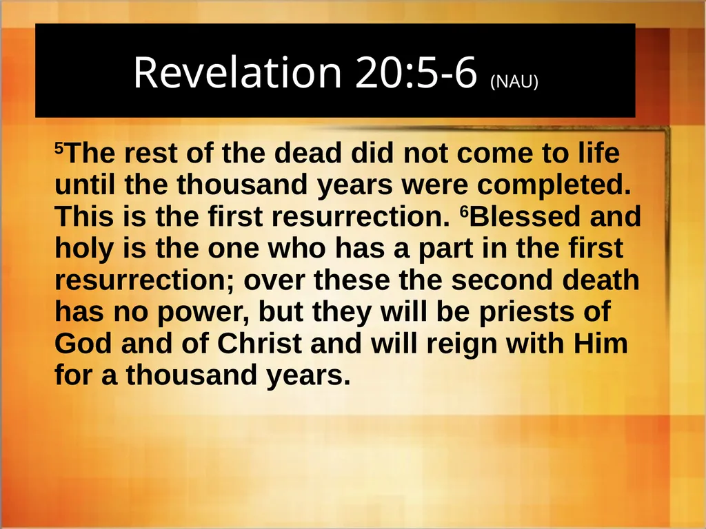 Interpreting Revelation Dr. Rick Griffith • Jordan - slide 59 of 78
