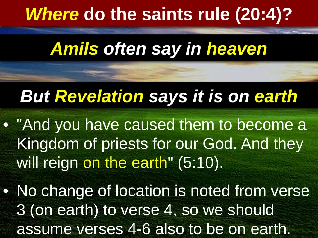 Interpreting Revelation Dr. Rick Griffith • Jordan - slide 75 of 78