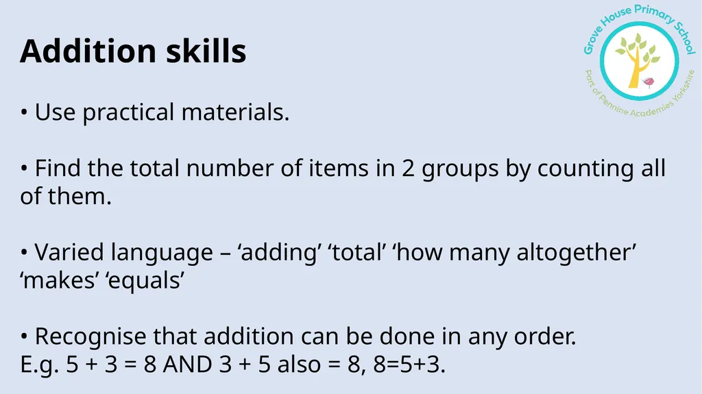 Reception Mathematics information for parents 2024 - slide 9 of 22