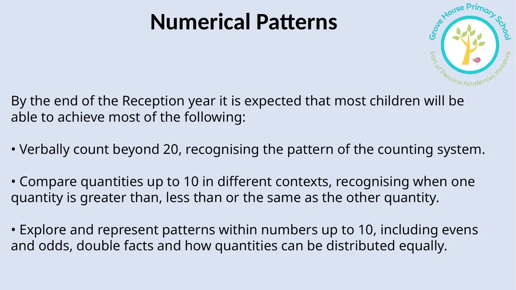 Reception Mathematics information for parents 2024 - slide 5 of 22