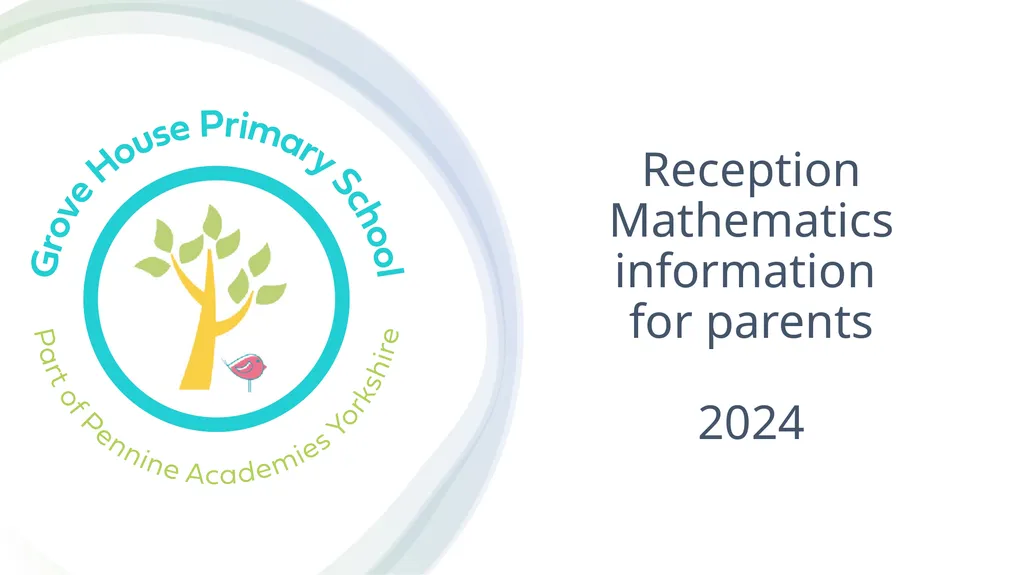 Reception Mathematics information for parents 2024 - slide 1 of 22