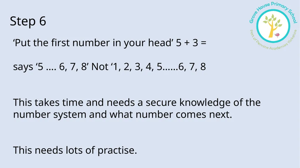 Reception Mathematics information for parents 2024 - slide 15 of 22