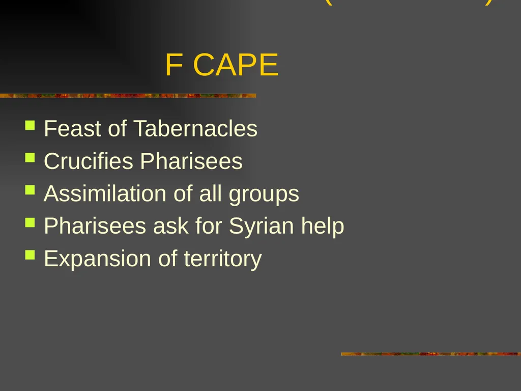 New Testament Backgrounds OT Foundations “Look, - slide 30 of 46