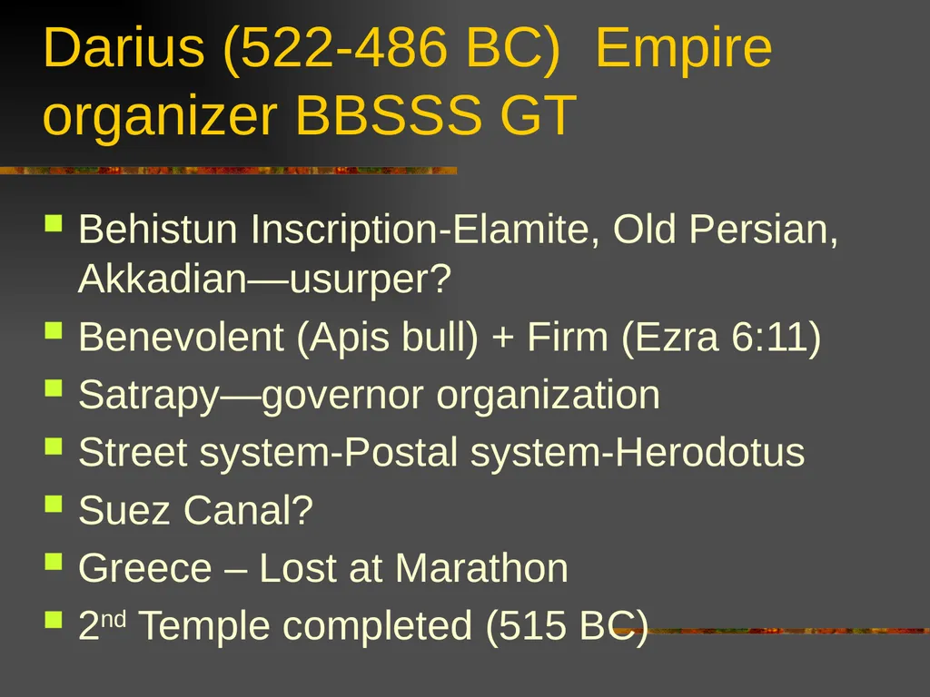 New Testament Backgrounds OT Foundations “Look, - slide 10 of 46