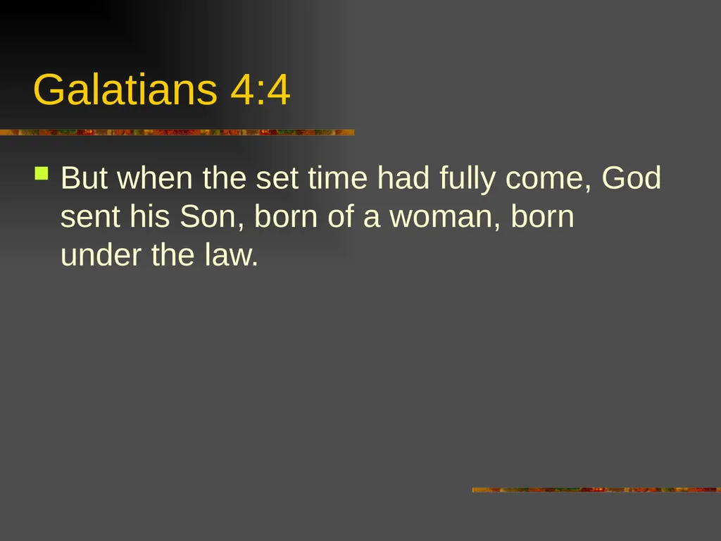 New Testament Backgrounds OT Foundations “Look, - slide 4 of 46