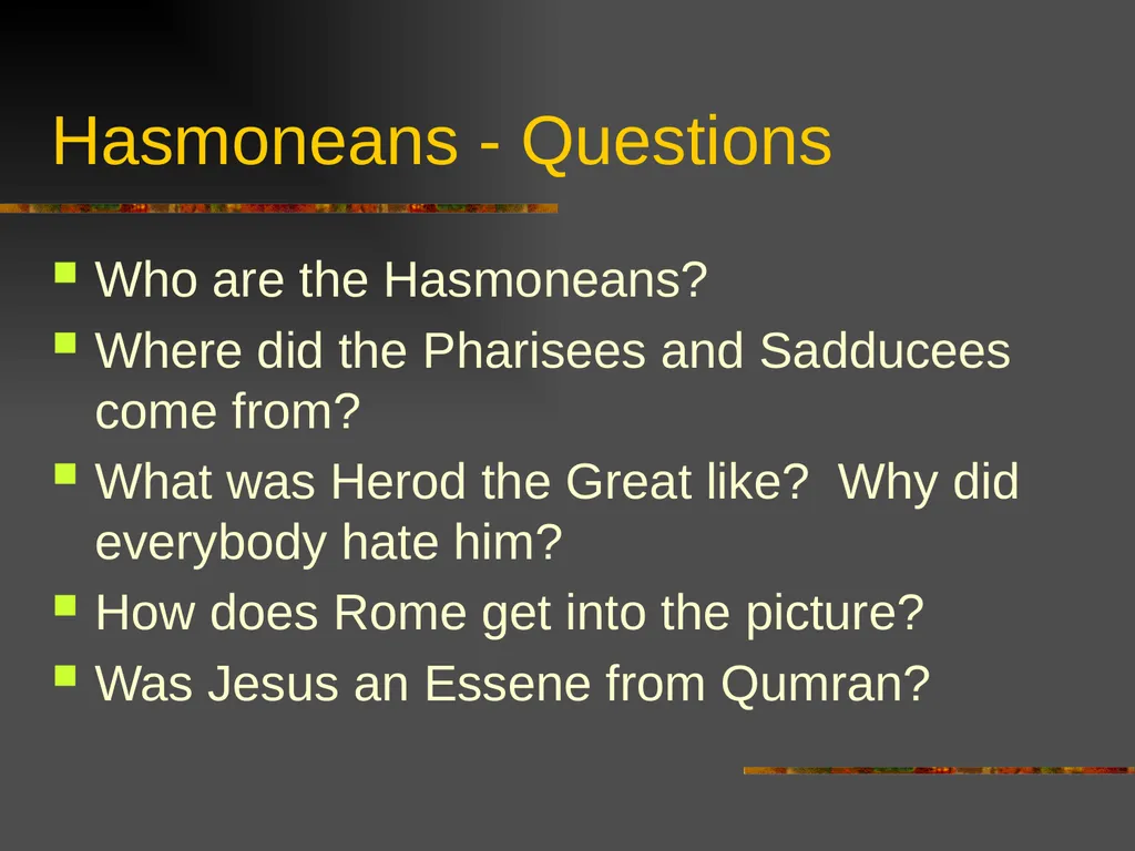 New Testament Backgrounds OT Foundations “Look, - slide 28 of 46