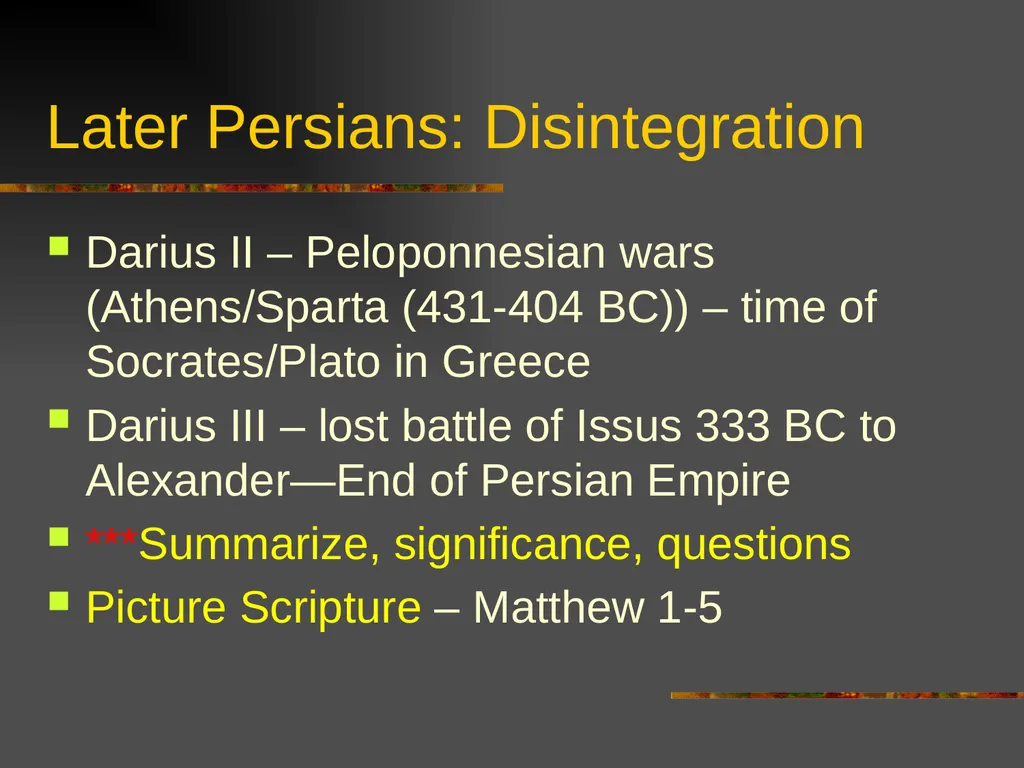 New Testament Backgrounds OT Foundations “Look, - slide 13 of 46